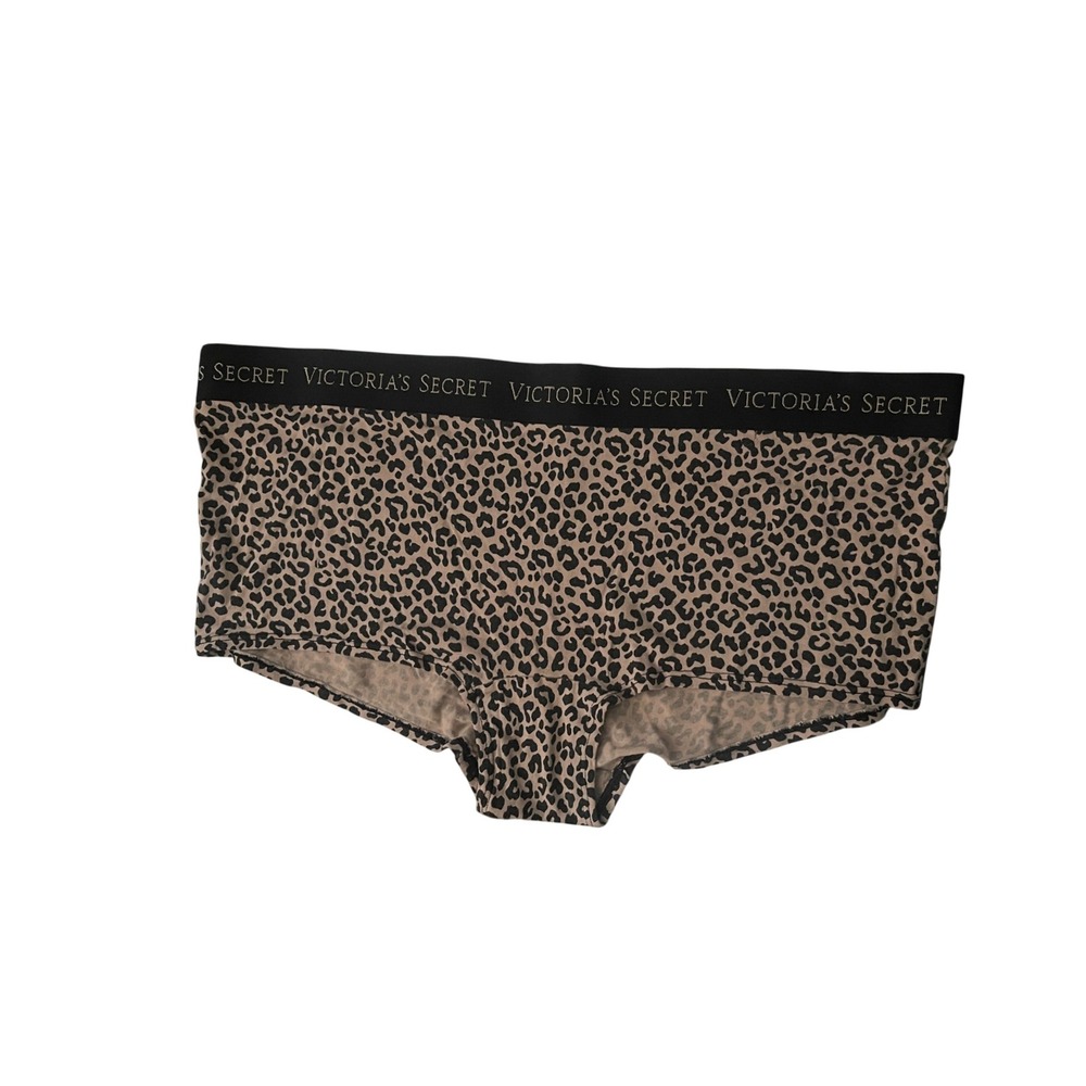 New Victoria's Secret XL Shortie Leopard Print Panties Cotton Extra Large